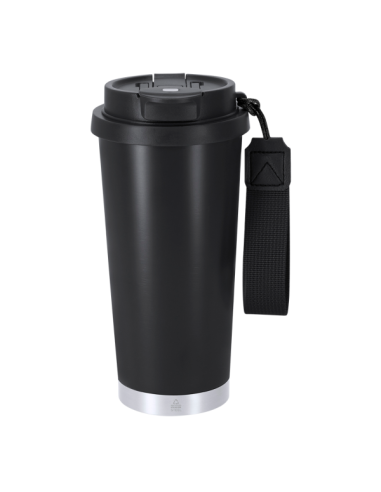 Vaso térmico 500 ml acero inoxidable reciclado con grabado láser personalizado en Valencia