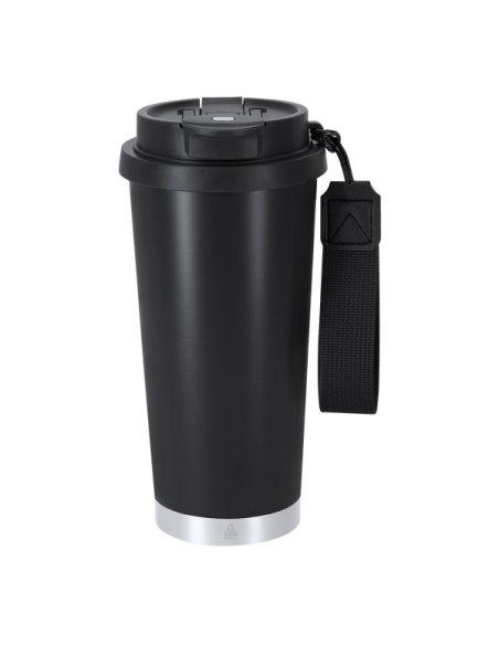 Vaso térmico 500 ml acero inoxidable reciclado con grabado láser personalizado en Valencia
