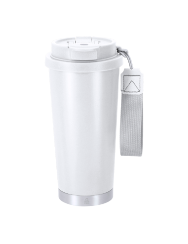 Vaso térmico 500 ml acero inoxidable reciclado con grabado láser personalizado en Valencia