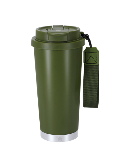 Vaso térmico 500 ml acero inoxidable reciclado con grabado láser personalizado en Valencia