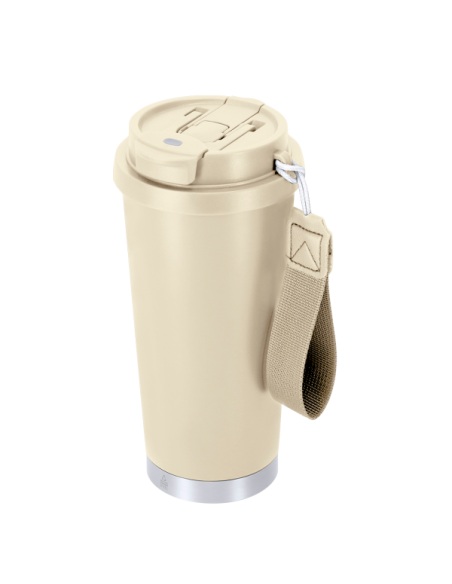 Vaso térmico 500 ml acero inoxidable reciclado con grabado láser personalizado en Valencia