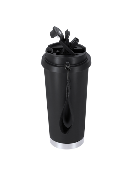 Vaso térmico 500 ml acero inoxidable reciclado con grabado láser personalizado en Valencia