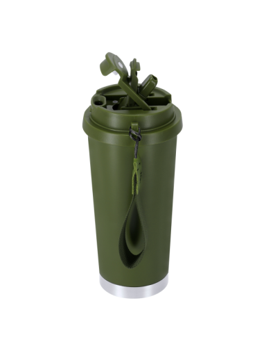 Vaso térmico 500 ml acero inoxidable reciclado con grabado láser personalizado en Valencia