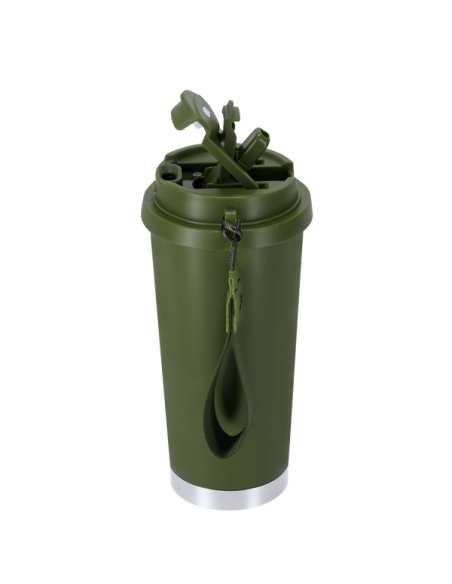 Vaso térmico 500 ml acero inoxidable reciclado con grabado láser personalizado en Valencia