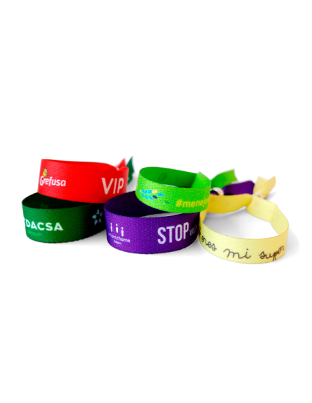 Pulsera LEIRE Personalizable – Tejido Suave de Algodón, Ecológica y a Todo Color
