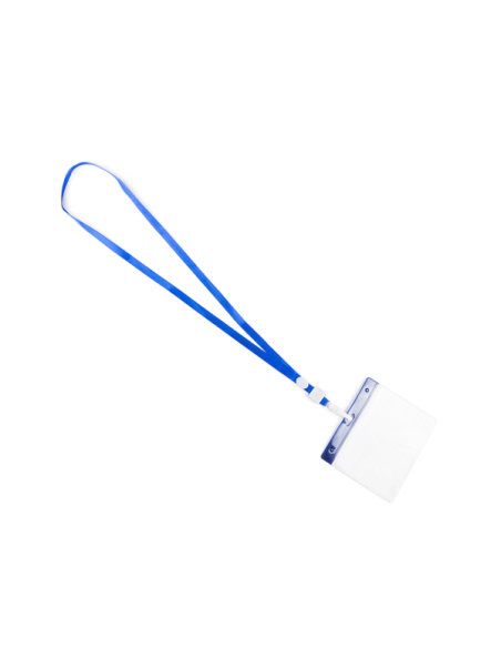 Identificador PVC con Lanyard y Mosquetón Personalizable