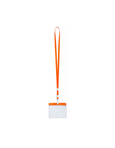 Identificador PVC con Lanyard y Mosquetón Personalizable