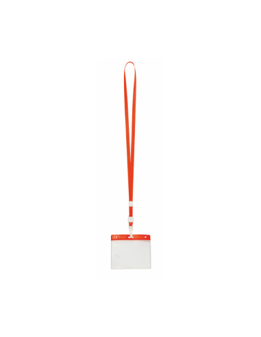 Identificador PVC con Lanyard y Mosquetón Personalizable