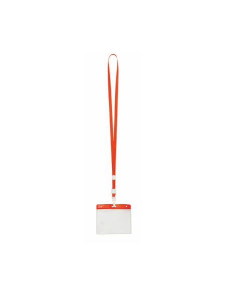 Identificador PVC con Lanyard y Mosquetón Personalizable