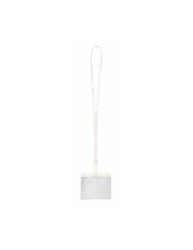 Identificador PVC con Lanyard y Mosquetón Personalizable