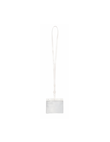 Identificador PVC con Lanyard y Mosquetón Personalizable