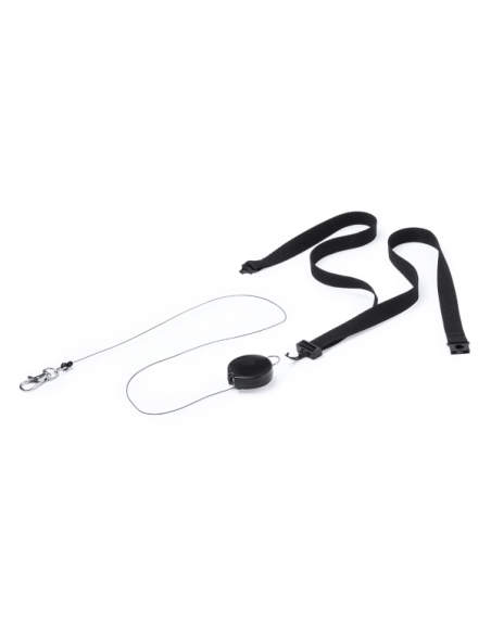 Lanyard Extensible con Mosquetón y Cierre de Seguridad