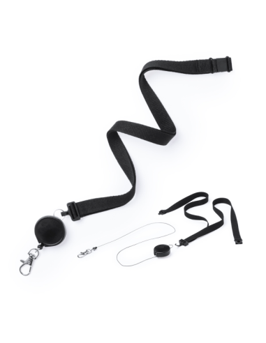 Lanyard Extensible con Mosquetón y Cierre de Seguridad