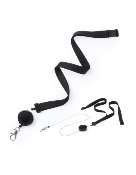Lanyard Extensible con Mosquetón y Cierre de Seguridad