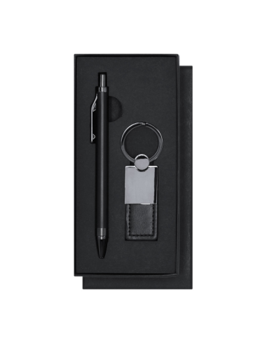 Set Premium con Bolígrafo de Aluminio Reciclado y Llavero Elegante | Regalo Corporativo