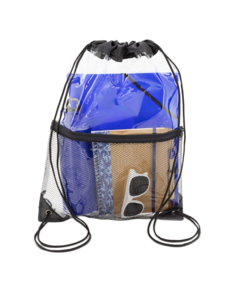 Mochila Transparente PVC - Ligera, Resistente y Práctica personalizada