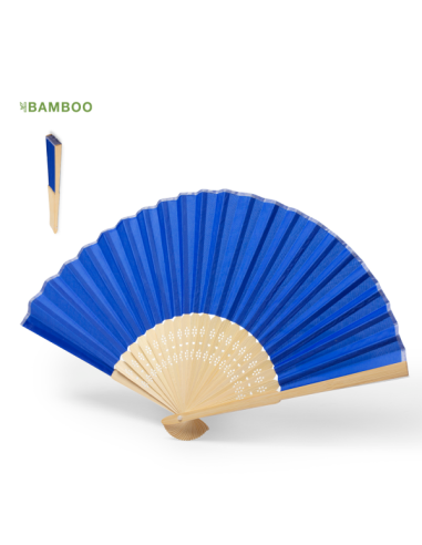 Abanico Nature de Bambú y Poliéster Personalizado