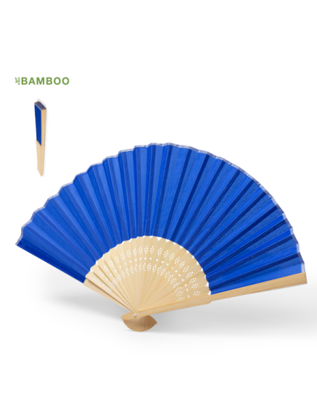 Abanico Nature de Bambú y Poliéster Personalizado