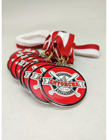 Medallas de Metacrilato Personalizadas 50 mm con Grabado a Color