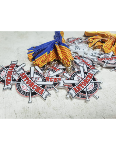 Medallas de Metacrilato Personalizadas 50 mm con Grabado a Color
