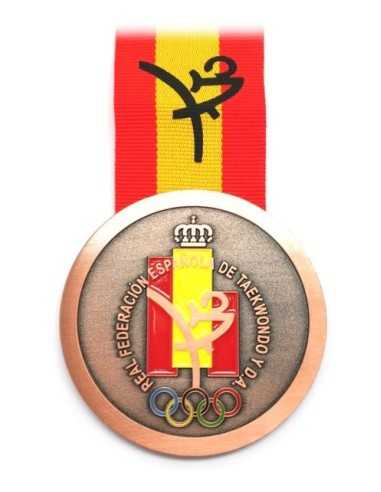 Medallas de metal personalizadas con cinta de Diseño exclusivo