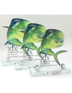 Trofeo de pesca de diseño personalizado