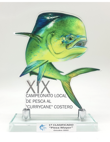 Trofeos de pesca de diseño personalizado