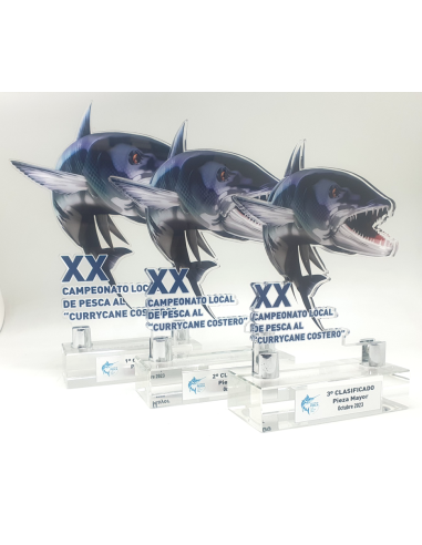 Trofeos de pesca de diseño personalizado