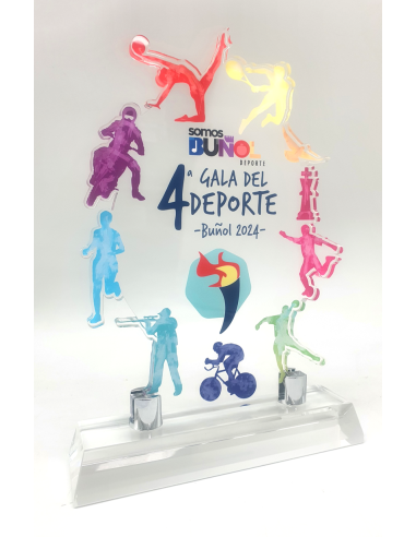 Trofeos de metacrilato perosnalizados para galas deportivas