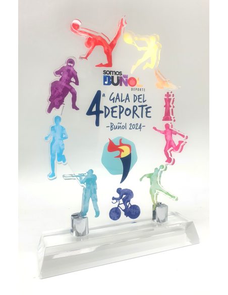 Trofeos de metacrilato perosnalizados para galas deportivas