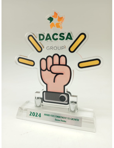 Trofeos de metacrilato personalizados a color en Valencia