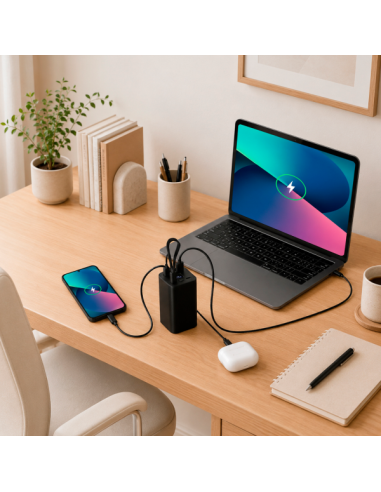 Power Bank 20.000 mAh 65W de Aluminio Reciclado personalizado