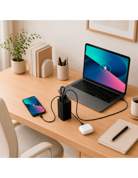 Power Bank 20.000 mAh 65W de Aluminio Reciclado personalizado