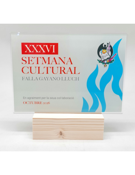 Trofeos economios de diseño personalizado en Valencia