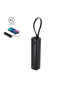 Power Bank 5000 mAh de Aluminio Reciclado con Cable USB-C Integrado