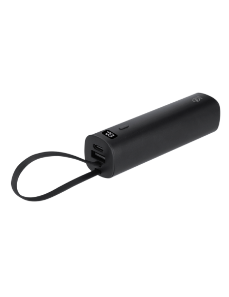 Power Bank 5000 mAh de Aluminio Reciclado con Cable USB-C Integrado