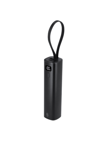 Power Bank 5000 mAh de Aluminio Reciclado con Cable USB-C Integrado
