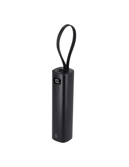 Power Bank 5000 mAh de Aluminio Reciclado con Cable USB-C Integrado