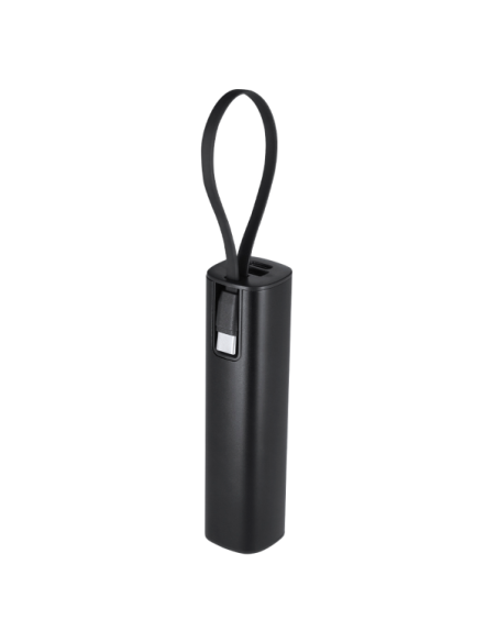 Power Bank 5000 mAh de Aluminio Reciclado con Cable USB-C Integrado