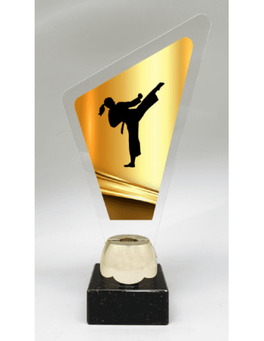 Trapecio Metacrilato Karate O Taekwondo Femenino