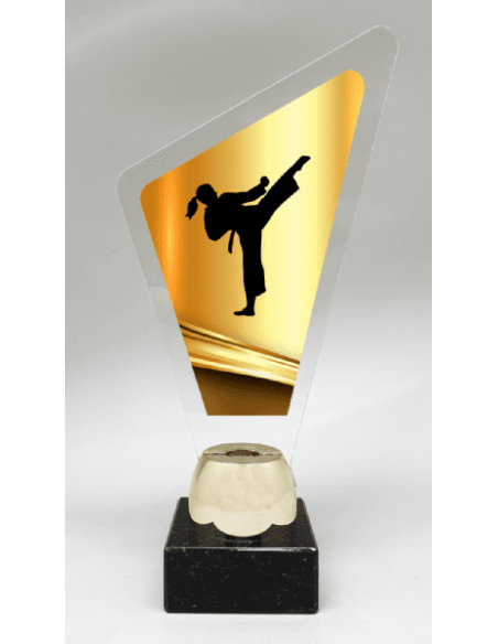 Trapecio Metacrilato Karate O Taekwondo Femenino
