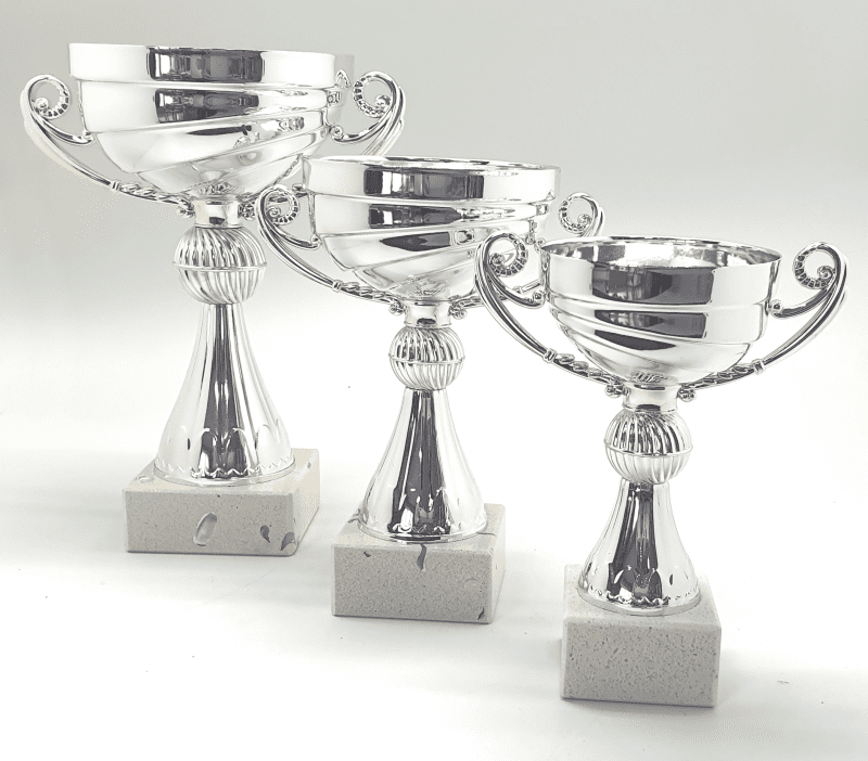 Copas plateadas económicas de Medallas y Trofeos