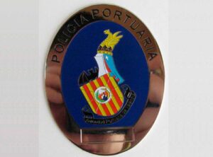 placa policía portuaria